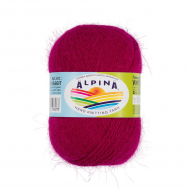 Пряжа ALPINA WHITE RABBIT (55% пух кролика, 45% нейлон) 10х50г/300м цв.213 малиновый