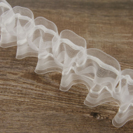 111809_Лента шторная прозрачная, сборка вафля, 50 мм, нарезка 10 м