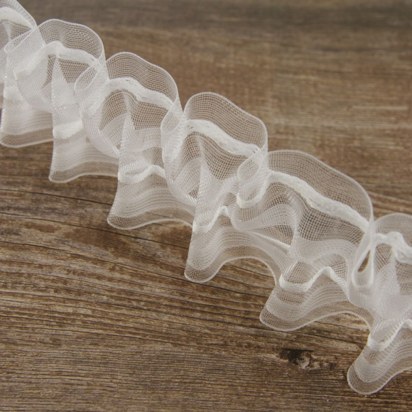 111809_Лента шторная прозрачная, сборка вафля, 50 мм, нарезка 10 м