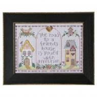 Набор для вышивания бисером MILL HILL Дом друзей в августе 17,7х12,7 см