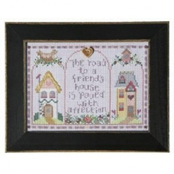 Набор для вышивания бисером MILL HILL Дом друзей в августе 17,7х12,7 см