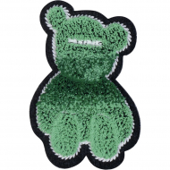 Термоаппликация "Мишка - пушистик, зелёный"