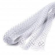 Регилин TBY мягкий MF-20 шир.20мм цв.A05 белый/серебро уп.23м