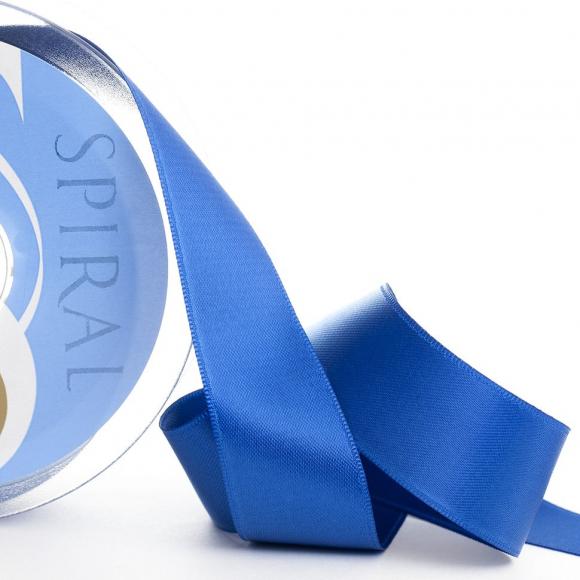 18804_Лента атласная двусторонняя SAFISA, 11 мм, 25 м, цвет 13, синий