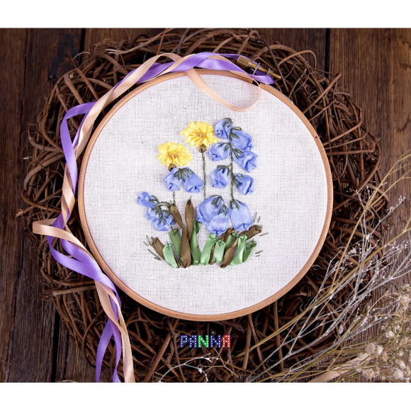 Набор для вышивания PANNA арт. C-0942 Колокольчики и одуванчики 11,5х13,5 см