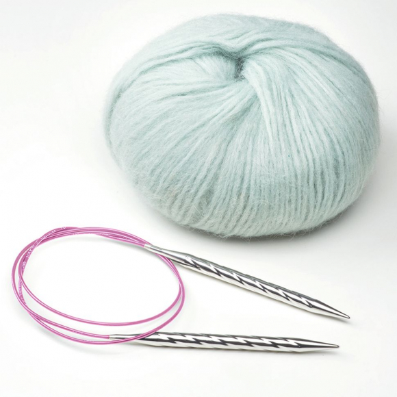 181309_Спицы металлические круговые супергладкие addiUnicorn, №3, 100 см.