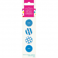 68976_Набор пуговиц Spots & Stripes Brights - Blue
