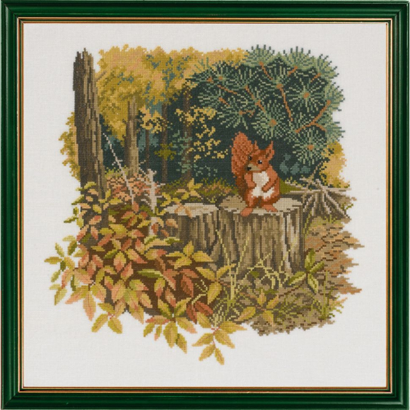 Набор для вышивания EVA ROSENSTAND арт.14-278 Белка 40х40 см