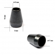 Наконечник для шнура металл TBY OR.0305-5349 (13.5х8.5мм) цв. оксид уп. 100шт Наконечник для шнура металл TBY OR.0305-5349 (13.5х8.5мм) цв. оксид уп. 100шт