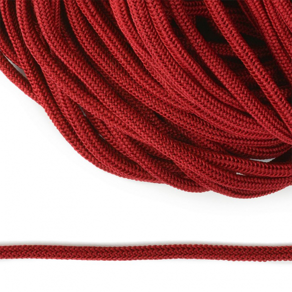 Шнур круглый полиэфир 04мм арт. 1с-36 цв.065 красный уп.200м