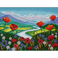 Рисунок на ткани (Бисер) КОНЁК арт. 1448 Горные вершины 29х39 см Рисунок на ткани (Бисер) КОНЁК арт. 1448 Горные вершины 29х39 см