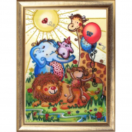Набор для вышивания BUTTERFLY арт. 630 Веселый зоопарк 36х26 см Набор для вышивания BUTTERFLY арт. 630 Веселый зоопарк 36х26 см