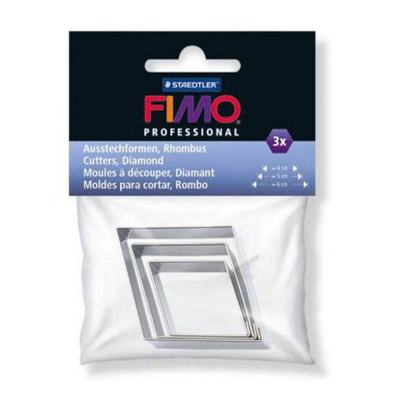 FIMO Professional набор каттеров 3 формы, ромб арт.8724 04