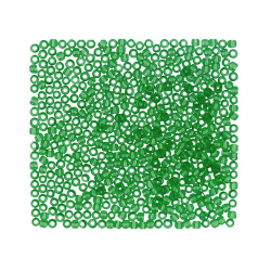 Бисер Япония "TOHO" 10/0  круглый 1  2.4 мм 5 х 5 г №0007 зеленый