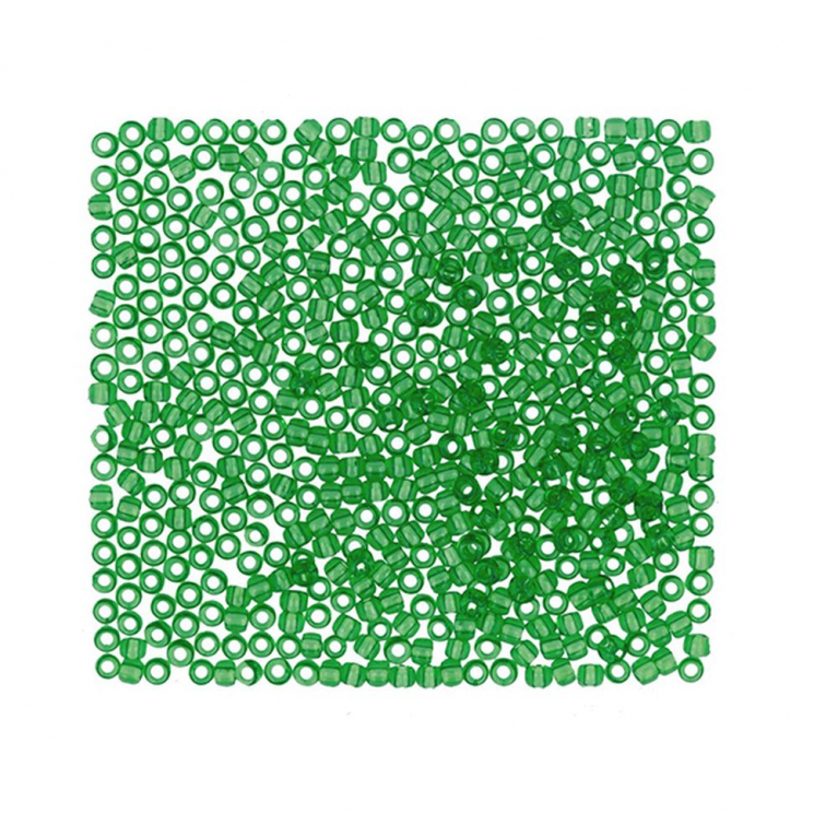 Бисер Япония "TOHO" 10/0  круглый 1  2.4 мм 5 х 5 г №0007 зеленый