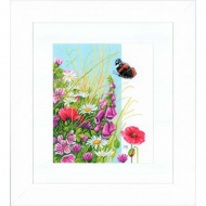 Набор для вышивания LANARTE арт.PN-0144525 Wild flowers 24х29 см