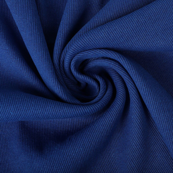 Ткань трикотаж Кашкорсе с лайкрой 300г пенье 60+60см василек 19-4052 уп.15м