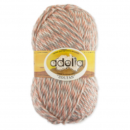 Пряжа ADELIA ZOLTAN (100% шерсть) 5х100г/115м цв.127 серый-розовый-белый
