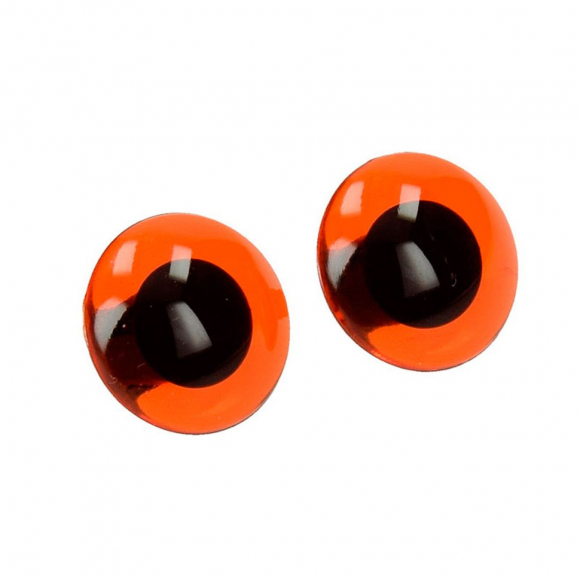 19439_Глазки пластиковые на ножке, цвет янтарный, диаметр 16 мм