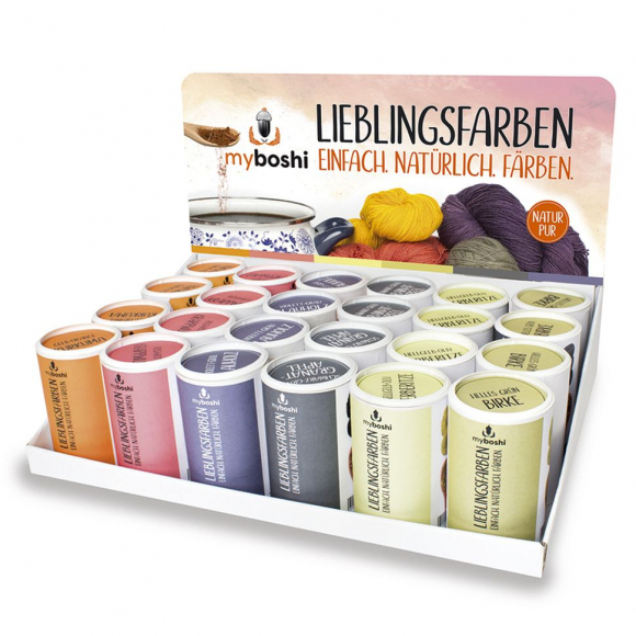 148411_Дисплей с красителями на натуральной основе, 6 цветов, 24 шт