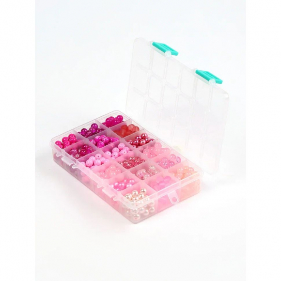 Набор бусин MAGIC 4 HOBBY арт. MG.N18.P цв.розовый 18 видов