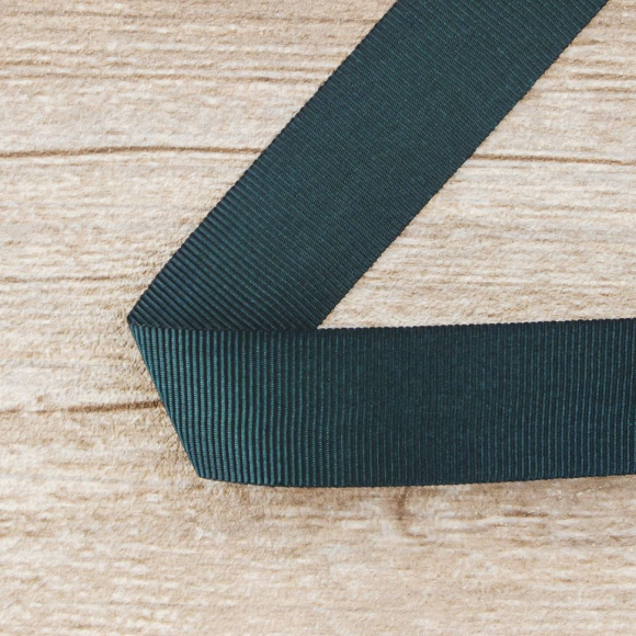 Лента репсовая SAFISA, 25 мм, 25 м, цвет 43 зеленый темный Лента репсовая SAFISA, 25 мм, 25 м, цвет 43 зеленый темный