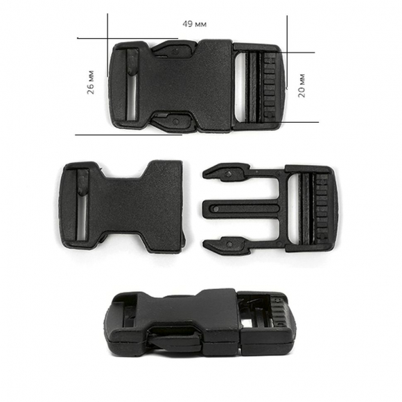 Фастекс 20мм черный уп.100шт Фастекс 20мм черный уп.100шт