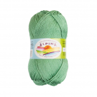 Пряжа ALPINA ANABEL (100% мерсеризованный хлопок) 10х50г/120м цв.563 св.зелёный