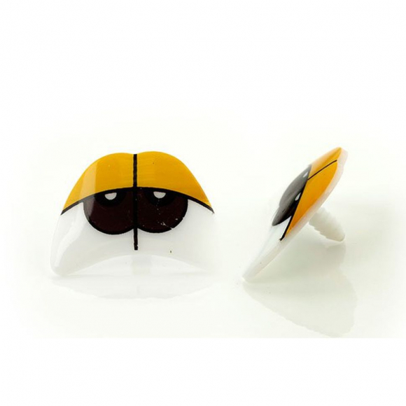 Глаза винтовые сдвоенные TBY №536-301 (с заглушками) цв.желтый уп.10шт Глаза винтовые сдвоенные TBY №536-301 (с заглушками) цв.желтый уп.10шт