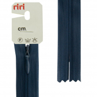 121772_Молния потайная неразъемная, Т3, 22 см, цвет 2647, темно-синий