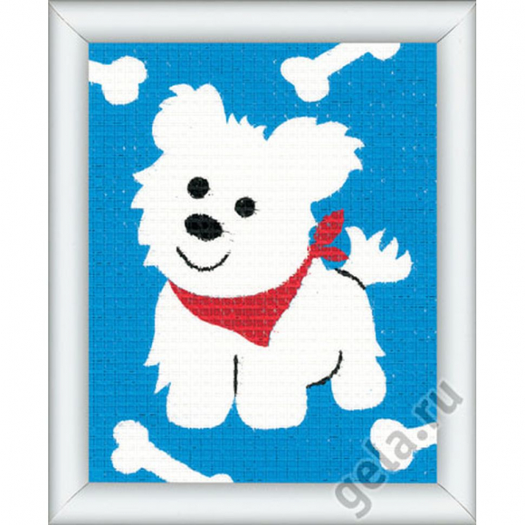 Набор для вышивания VERVACO арт.PN-0009586 Собачка 12,5х16 см