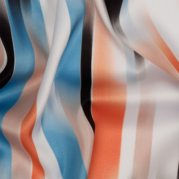 Ткань шелк Армани креп 90 г/м? 97% полиэстер, 3% лайкра шир.148 см арт.T.0497.3 цв.03 голубой рул.25м