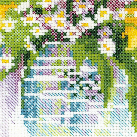 Набор для вышивания РИОЛИС арт.100/007 Акварельные подсолнухи 30х30 см