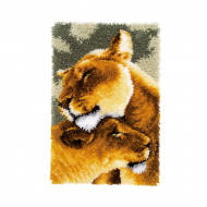 Набор для вышивания VERVACO арт.PN-0150913 Коврик Львы II 44х68 см