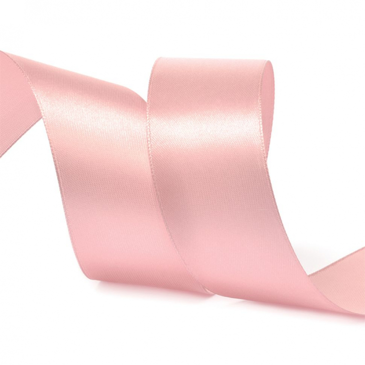 Лента атласная 38мм цв.3058 св.гр.розовый IDEAL уп.27,4 м