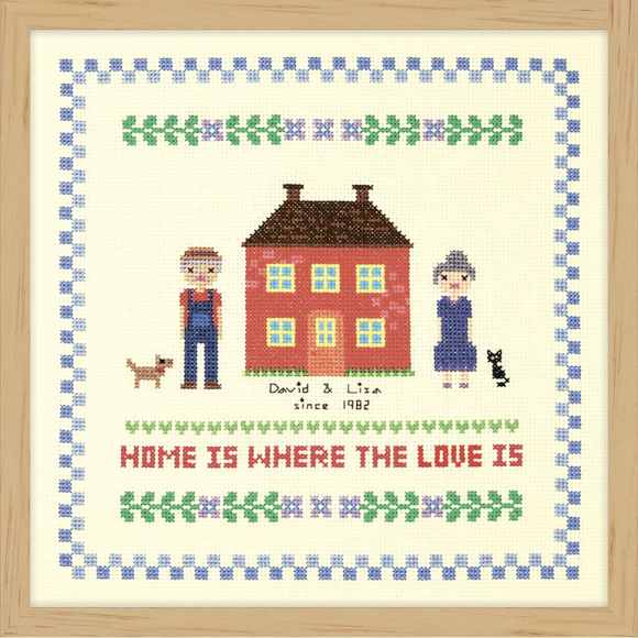 163812_Набор для вышивания "Дом красного цвета"