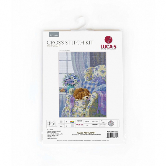 Набор для вышивания LUCA-S арт. BU5016 - В Уютном Кресле 24х33 см