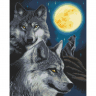 Алмазная мозаика Ah5328 Волчья стая 40х50