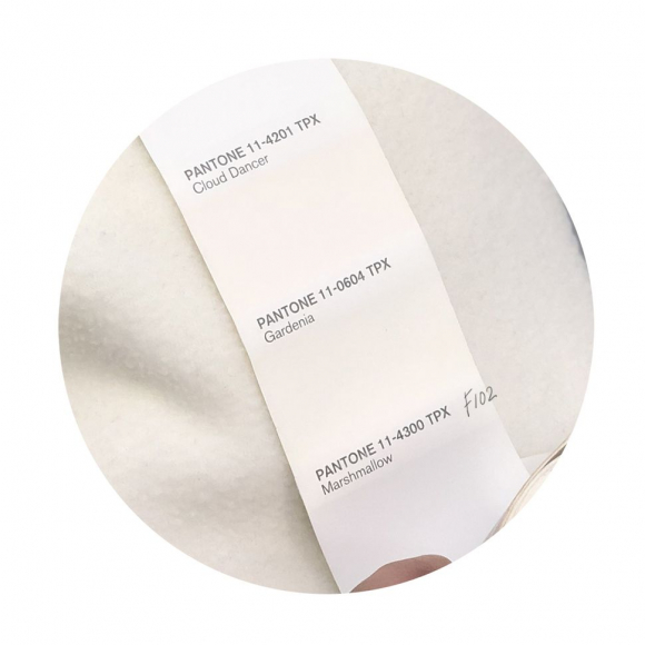 Ткань флис 2-х сторонний TBY-0059-102 190 г/м? 100% ПЭ шир.150см  цв.F102 айвори рул.70-110м (1кг - 3,2м)