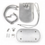 Набор для изготовления рюкзака из экокожи арт.TBY.51662-5.2 цв.серебро/никель Набор для изготовления рюкзака из экокожи арт.TBY.51662-5.2 цв.серебро/никель