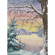 Набор для вышивания PANNA арт. PS-1616 Зимняя палитра 30,5х42,5 см