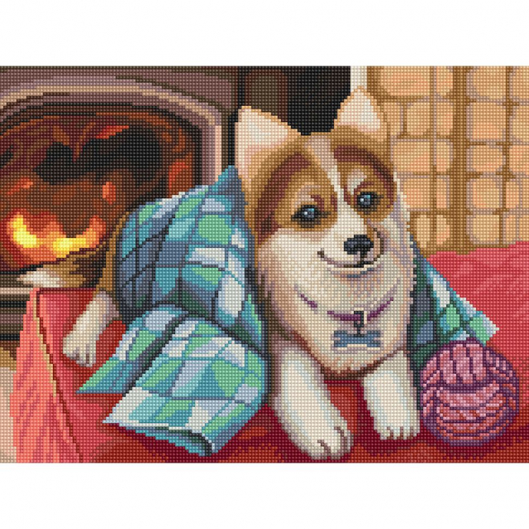 164751_Картина стразами "Уютный вечер"