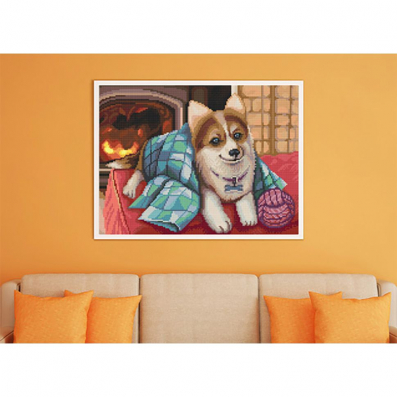 164751_Картина стразами "Уютный вечер"