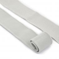 Подвяз трикотажный полиэстер арт.TBY.73065 цв.серый с люрексом серебро, 3,5х80см уп.5шт