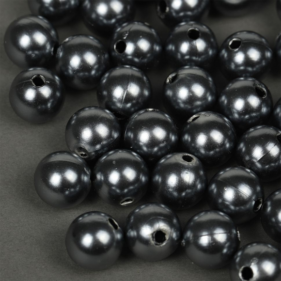 Бусины MAGIC 4 HOBBY круглые перламутр 12мм цв.029 серый уп.50г (53шт)