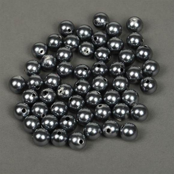 Бусины MAGIC 4 HOBBY круглые перламутр 12мм цв.029 серый уп.50г (53шт)