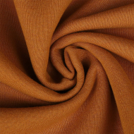 Ткань трикотаж Футер 3х нитка начес хлопок 320г пенье 185см горчица 18-1160 рул.30-60м