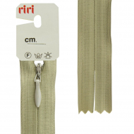 30787_Молния потайная неразъемная, Т3, 40 см, цвет 2809, бежево-зеленый светлый