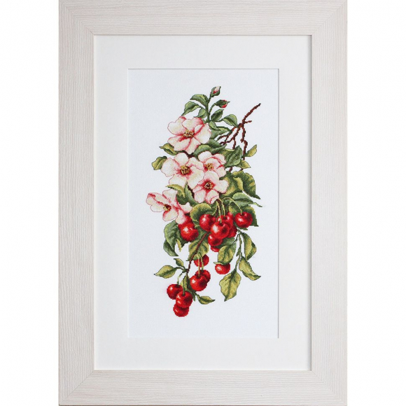 Набор для вышивания LUCA-S арт. B205 Композиция с черешней 18,5х38,5 см