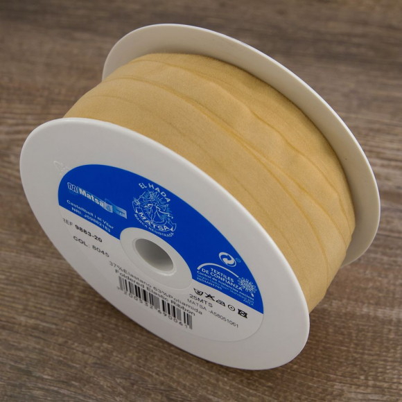 Резинка-бейка, 20 мм, цвет бежевый